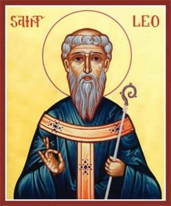 Ikon af hellige Leo, biskop af Catania