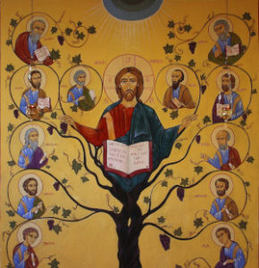 Ikon af Kristus Vintræet