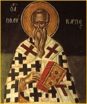 Ikon af hellige Polykarp, biskop af Smyrna