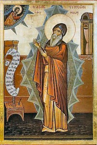 Ikon af hellige Simeon den nye Teolog
